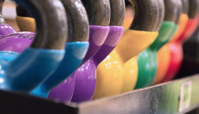colorful fitness weights