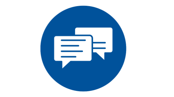 icon of two speech bubbles