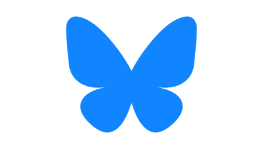 The logo for Bluesky